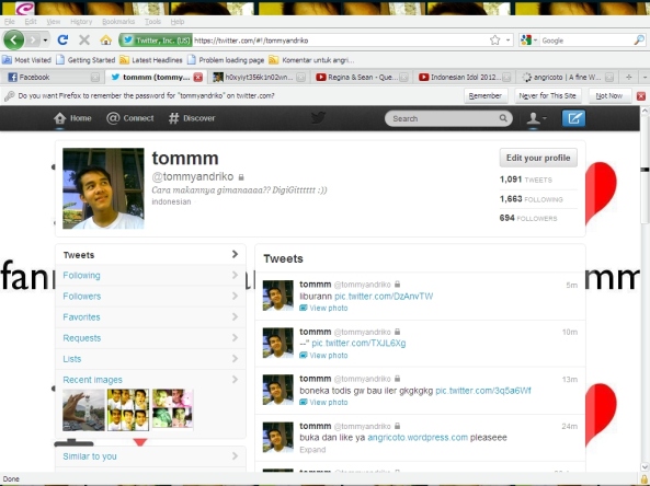 follow me @tommyandriko